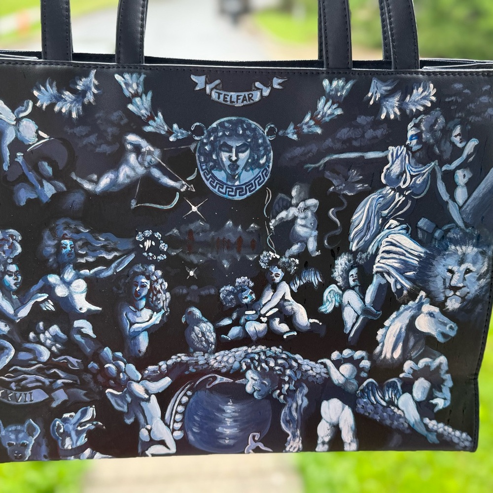 Telfar Navy Blue Tote Bag